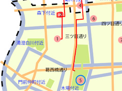 江戸歴史散策マップ「木置場」