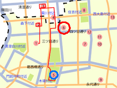 江戸歴史散策マップ「舟番所」の位置