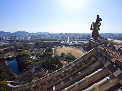 姫路城・天守最上階からの眺め