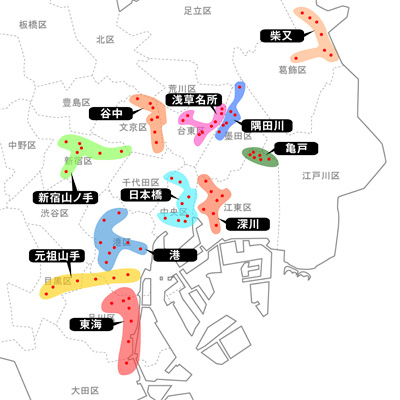 東京七福神マップ