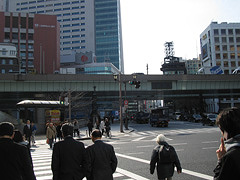 日本橋手前の交差点