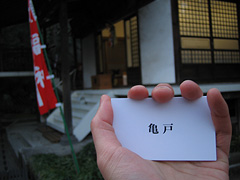 妙圓寺でカード選択