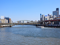 両国橋から隅田川を望む